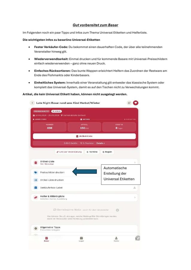 Infos für Verkäufer